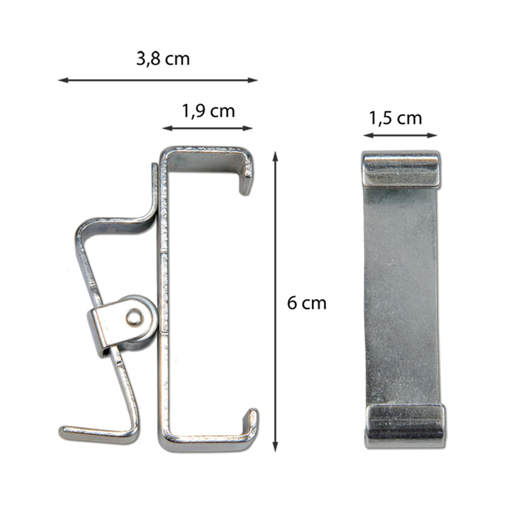 Rollklemme für Wandleisten, 1 Stück