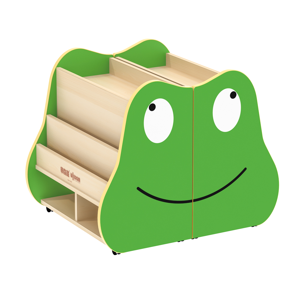 Bücherkiste Frosch, fahr- und klappbar