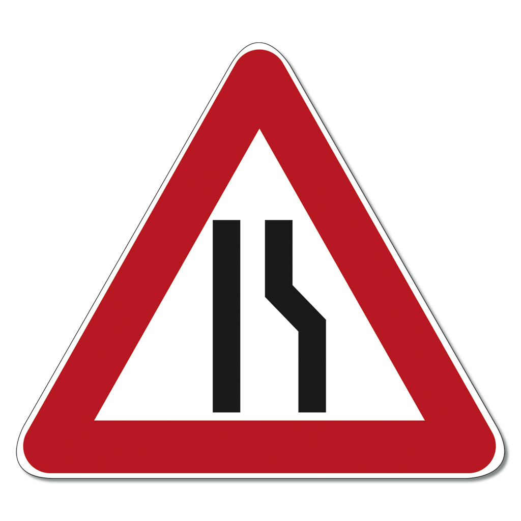 Großes Straßenverkehrsschild Nr. 121R