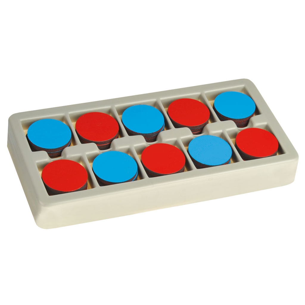 temp30644FjJAPqoYnhrGO Sortierkasten mit 100 Wendeplättchen – 5 cm Ø