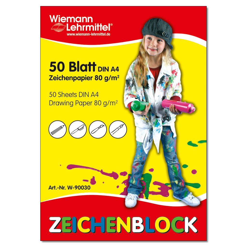 Zeichenblock, 80 g/m²