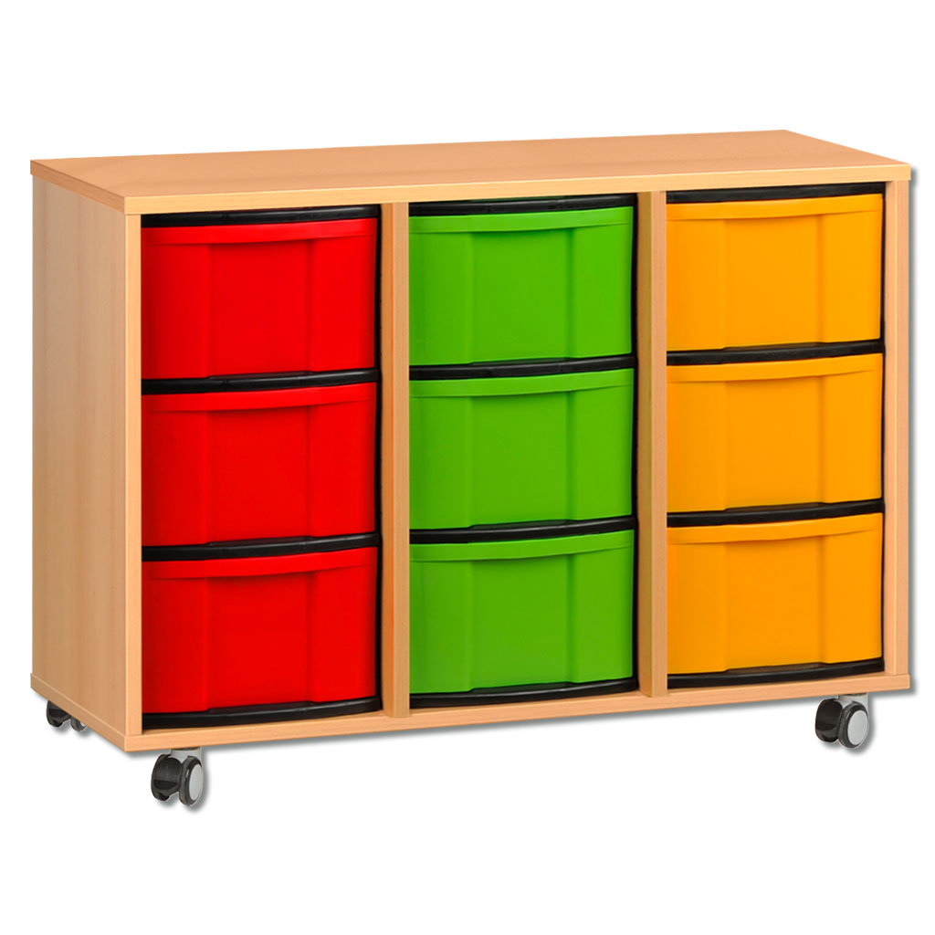 Modulus® Eigentumsschrank, 3-reihig, fahrbar oder feststehend