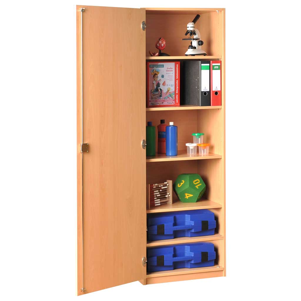 Modulus® Schmaler Hochschrank, eintürig, 5 Ablageböden