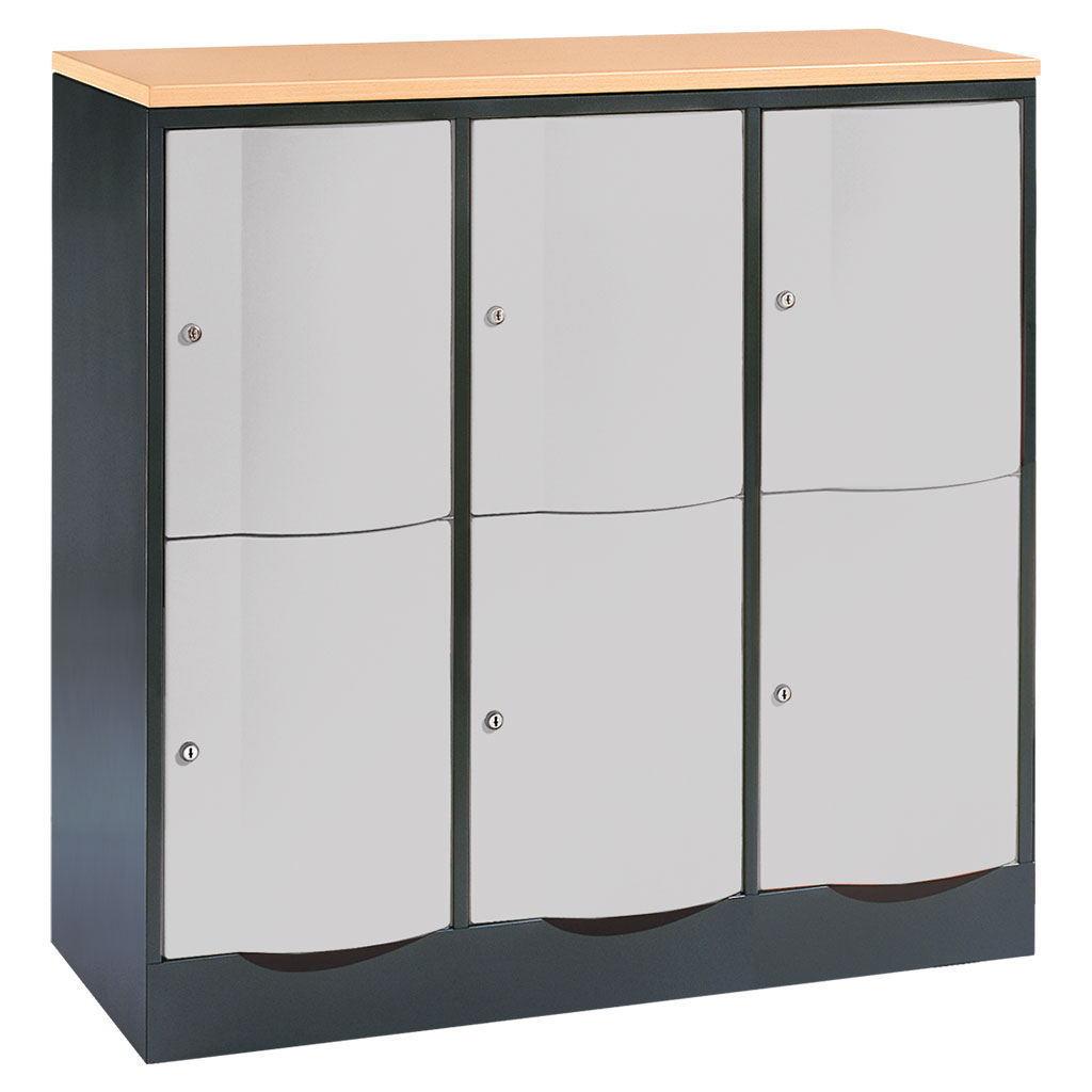 Großraum-Schließfachschrank, 3-reihig Großraum-Schließfachschrank, 3-reihig