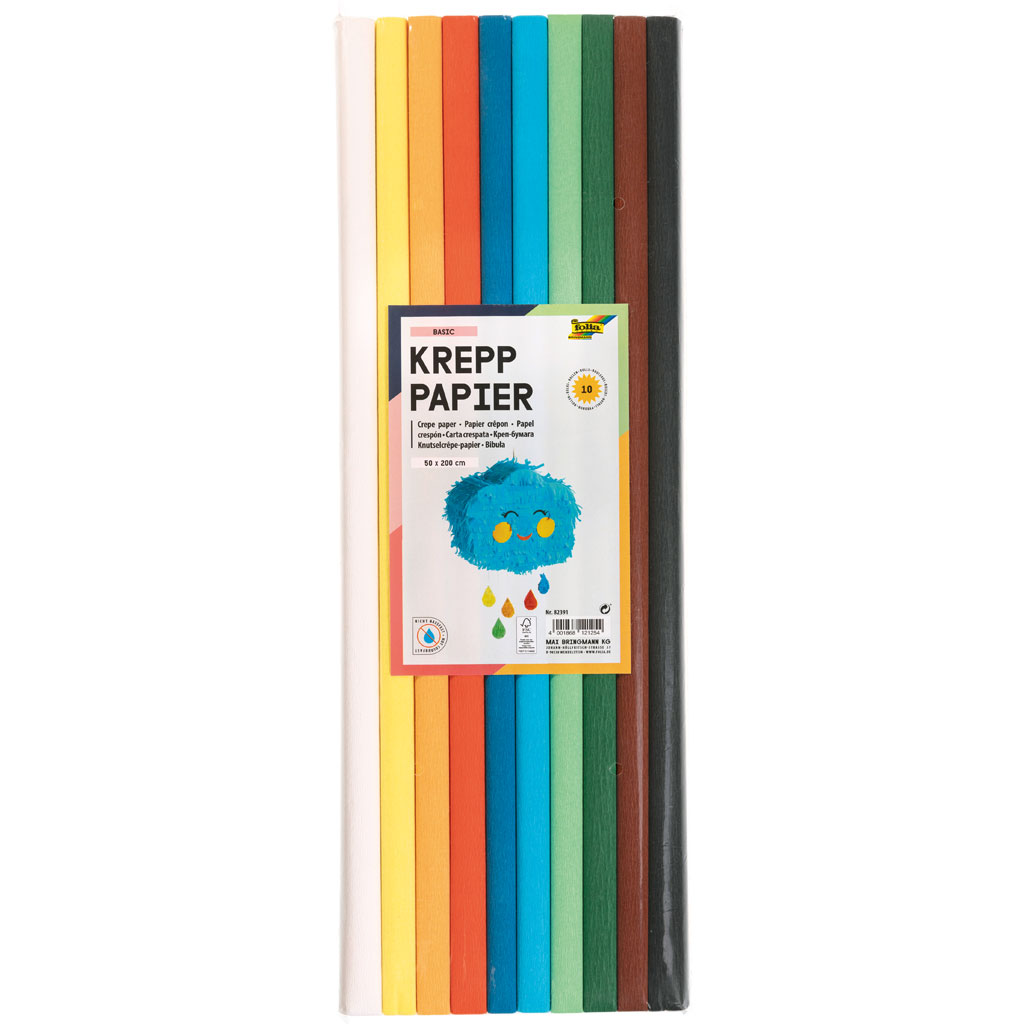 Folia® Krepppapier Basic-Bild Auf diesem Bild ist das Produkt mit der Art.Nr.: W-93624 zu sehen