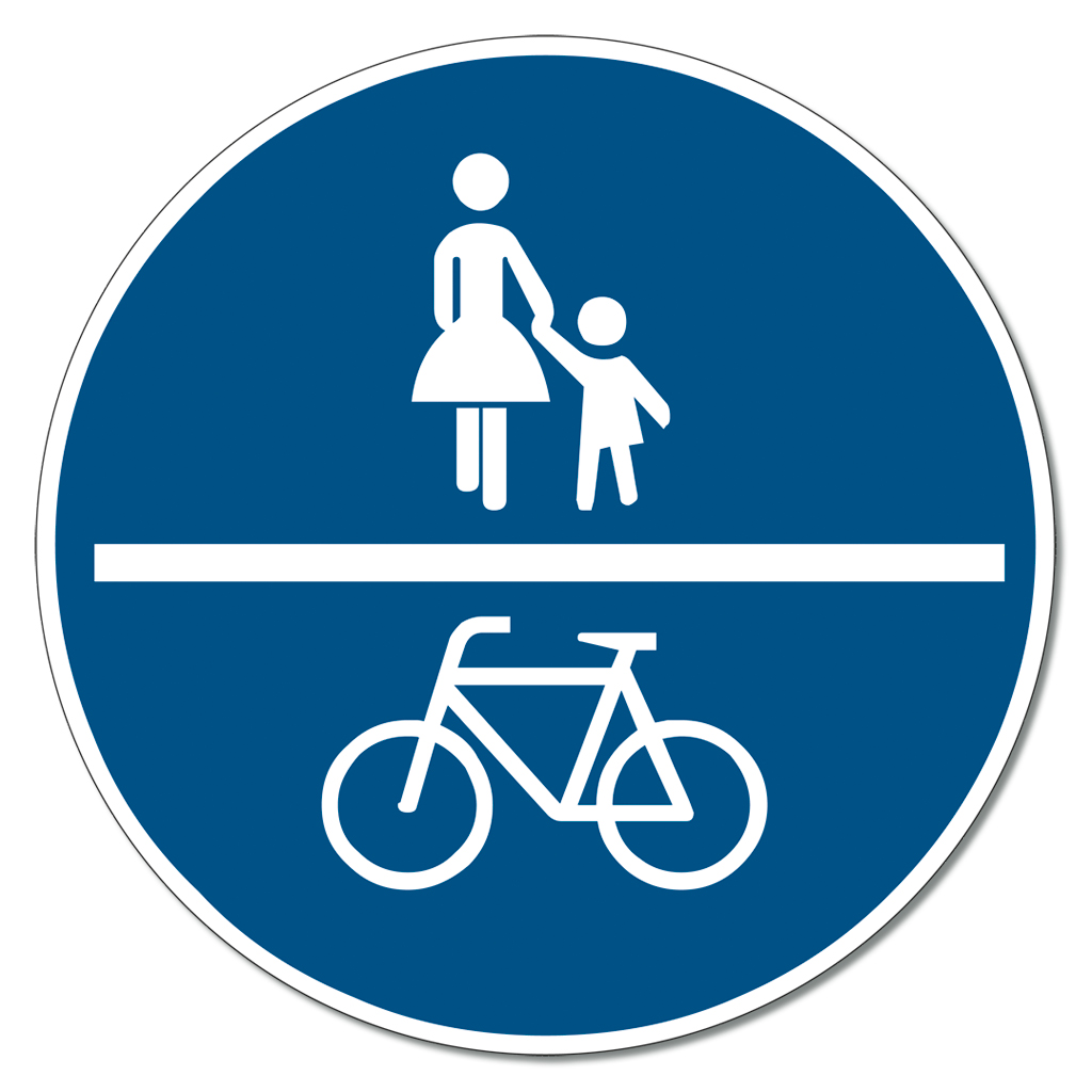 Großes Straßenverkehrsschild Nr. 240