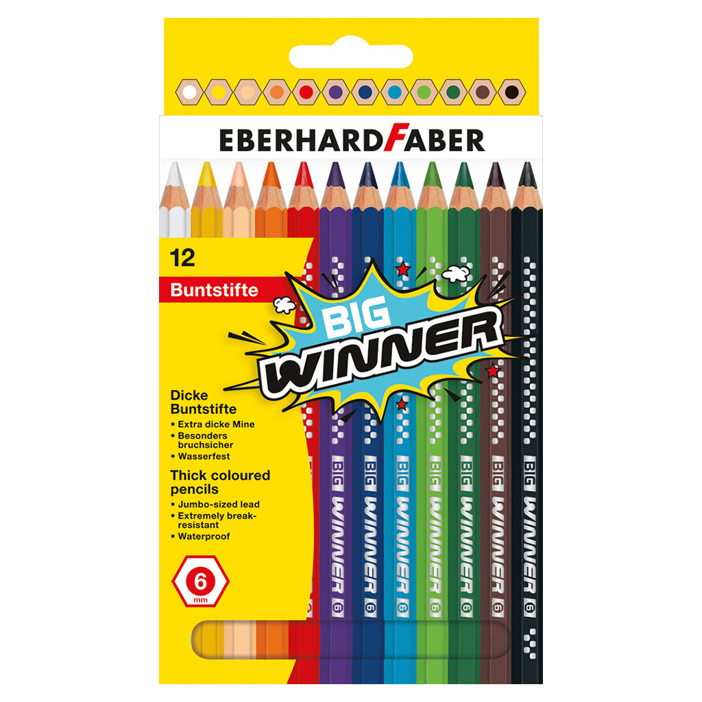 Eberhard Faber® BIG Winner Farbstifte-Bild Auf diesem Bild ist das Produkt mit der Art.Nr.: W-90373 zu sehen