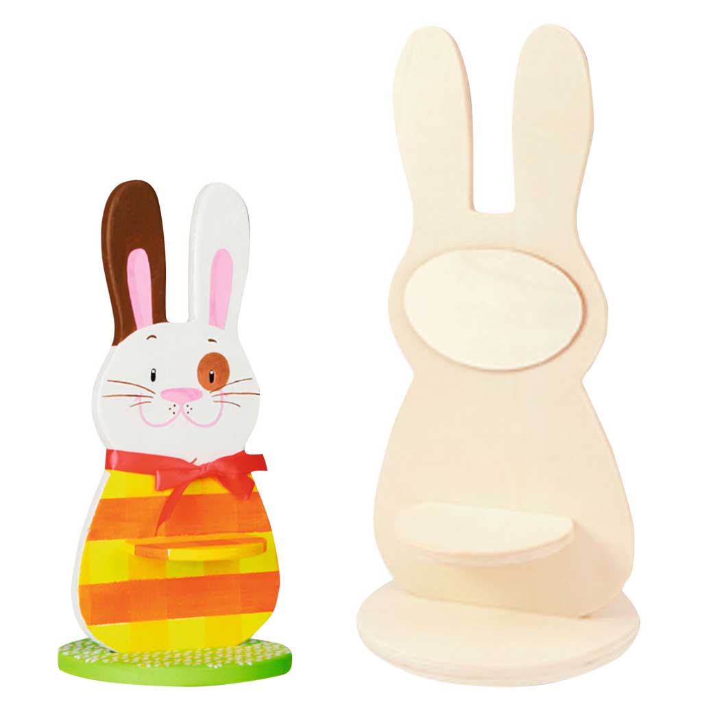Holzaufsteller Osterhase, blanko-Bild Auf diesem Bild ist das Produkt mit der Art.Nr.: M-92681 zu sehen