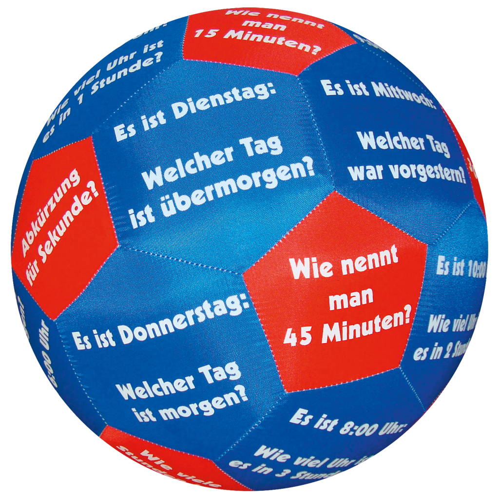 Lernspielball Uhrzeit