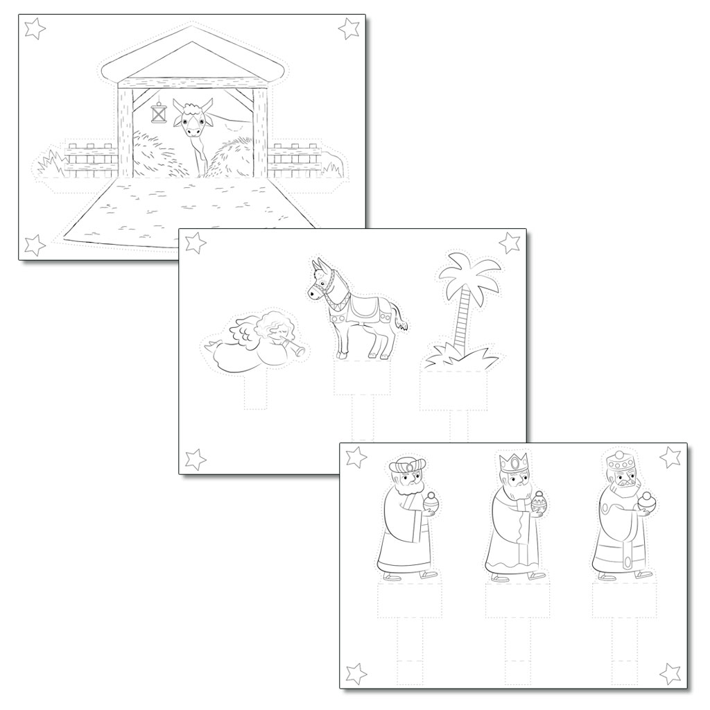temp92921a-prickelvorlage-weihnachtskripper6Pc9GJihjElw Ursus® Prickelvorlage Weihnachtskrippe, blanko