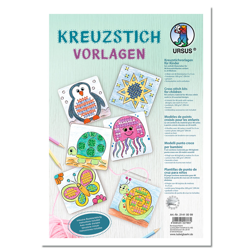 Kreuzstich-Vorlagen mit saisonalen Motiven