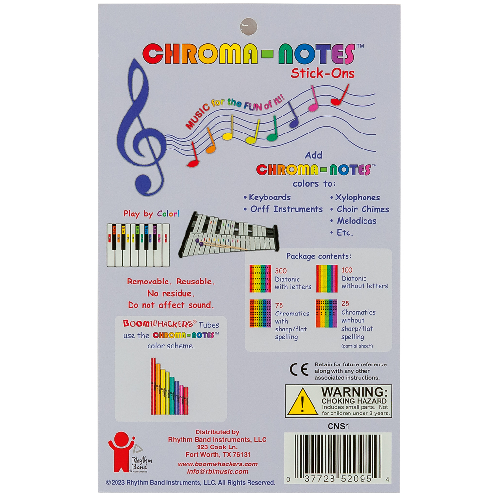Boomwhackers® Notenaufkleber
