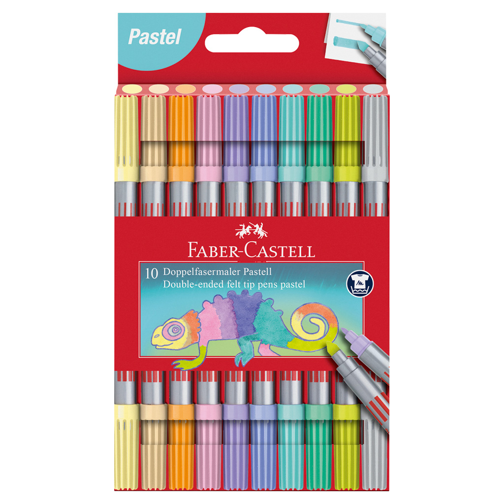 Faber-Castell® Doppelfasermaler Pastell-Bild Auf diesem Bild ist das Produkt mit der Art.Nr.: W-93854 zu sehen