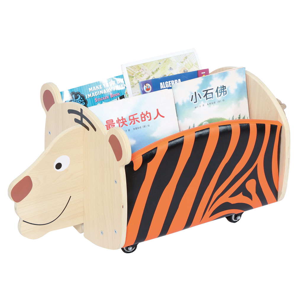 Bücherkiste Tiger, fahrbar
