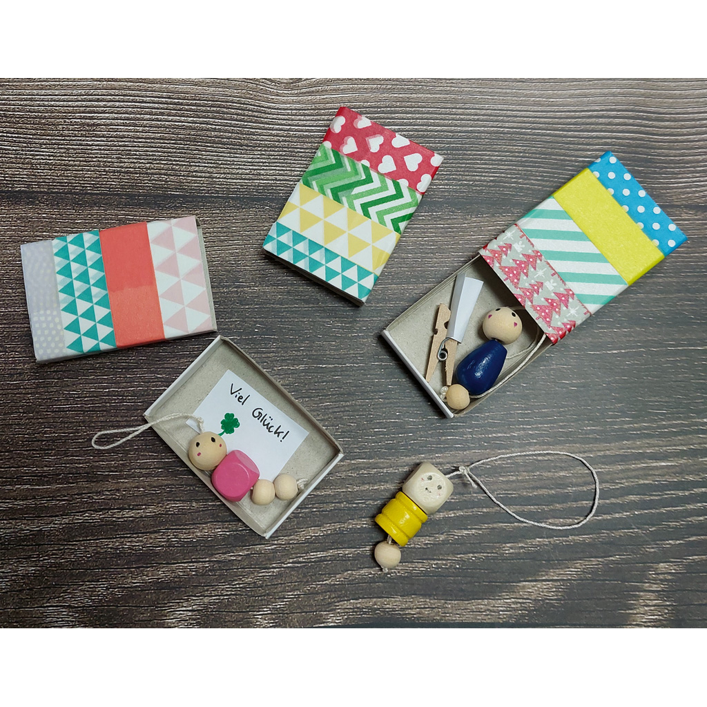 Streichholzschachteln zum Selbstgestalten, blanko, 10 Stück