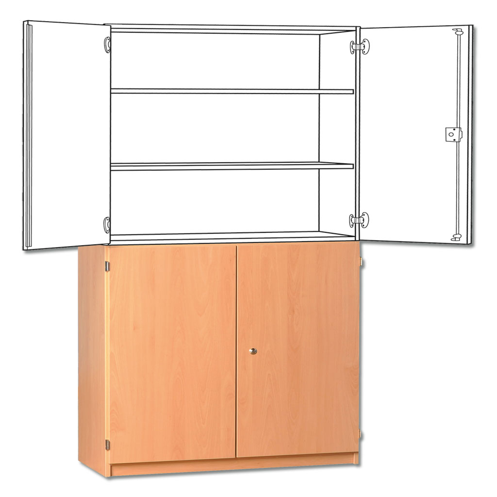 Modulus® Unterschrank ohne Mittelwand, 2 verstellbare Böden