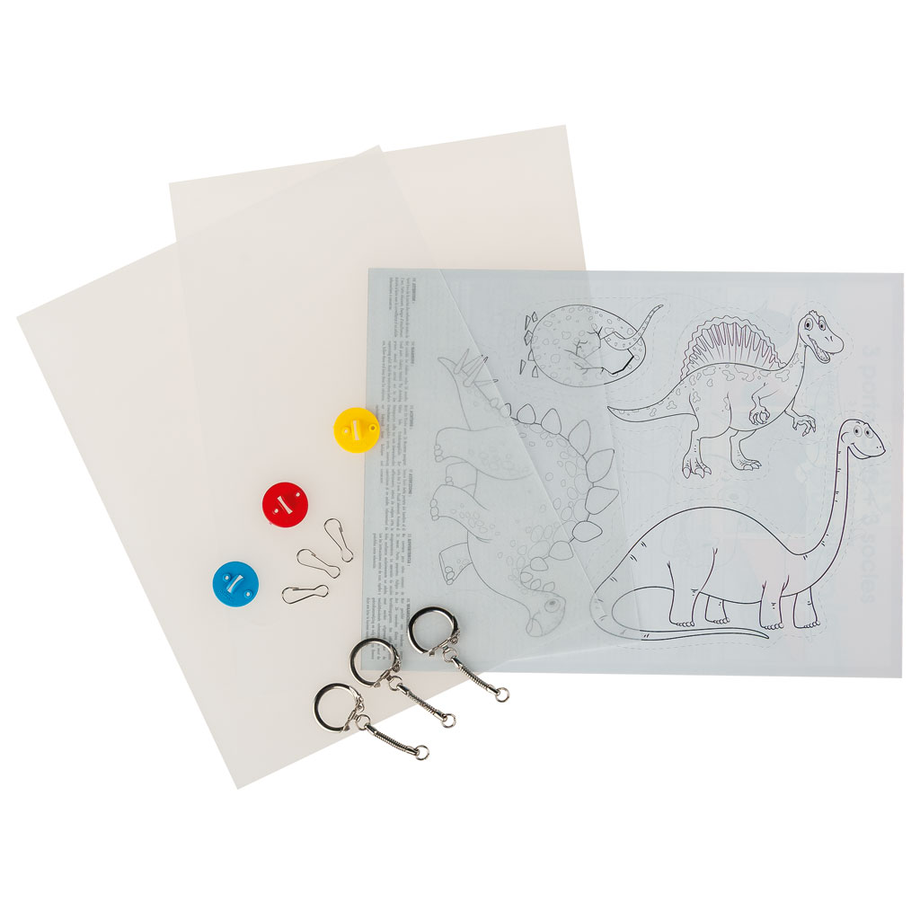 Schlüsselanhänger Dinos zum Selbstgestalten