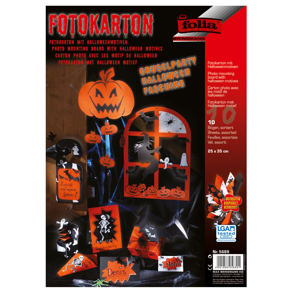 Folia® Halloween Motivkarton 300 g/m² Folia® Halloween Motivkarton 300 g/m²
