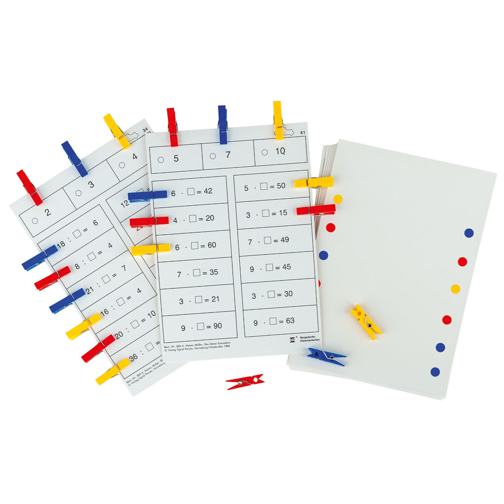 Bergedorfer® Klammerkarten Das kleine Einmaleins Bergedorfer® Klammerkarten Das kleine Einmaleins