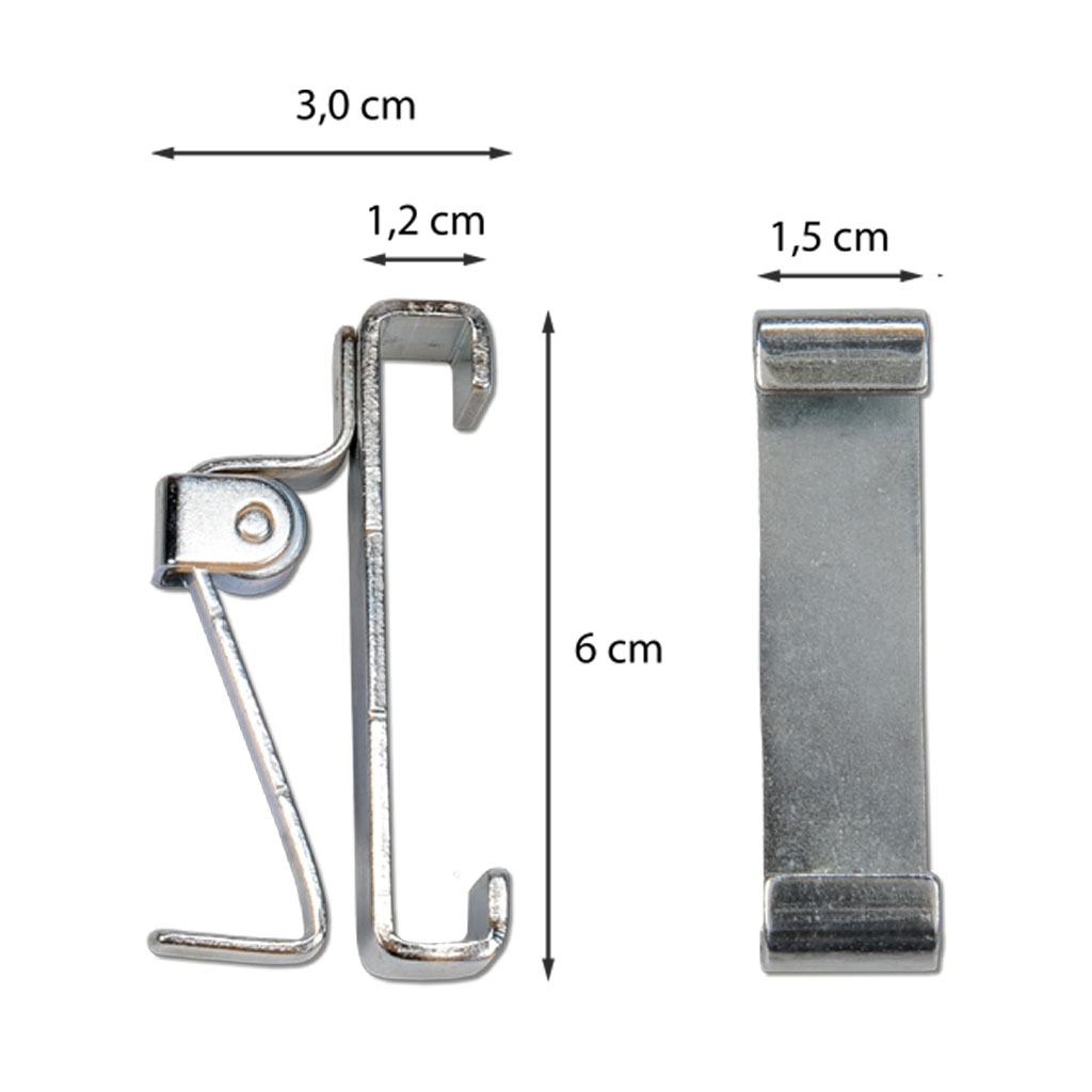 Rollklemme für Wandleisten, 1 Stück
