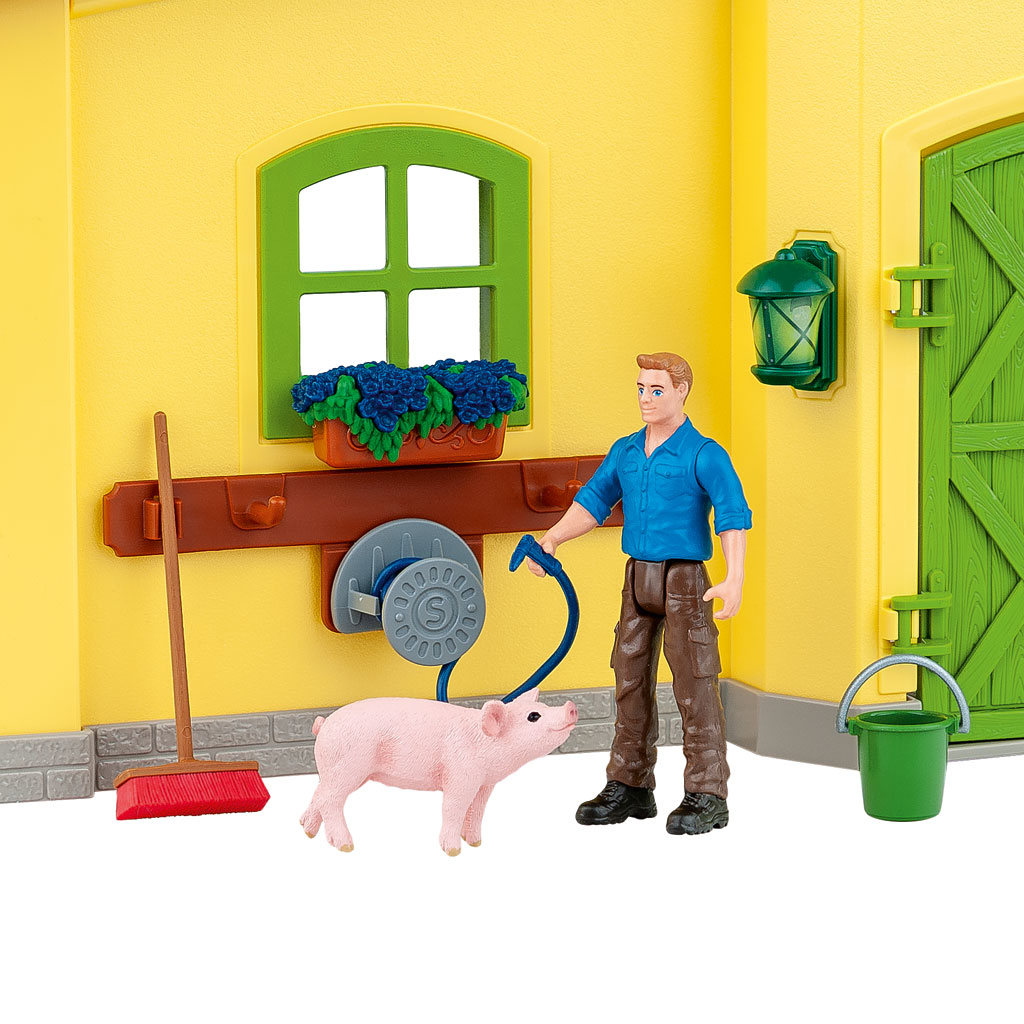 Schleich® Großer Stall mit Tieren und Zubehör