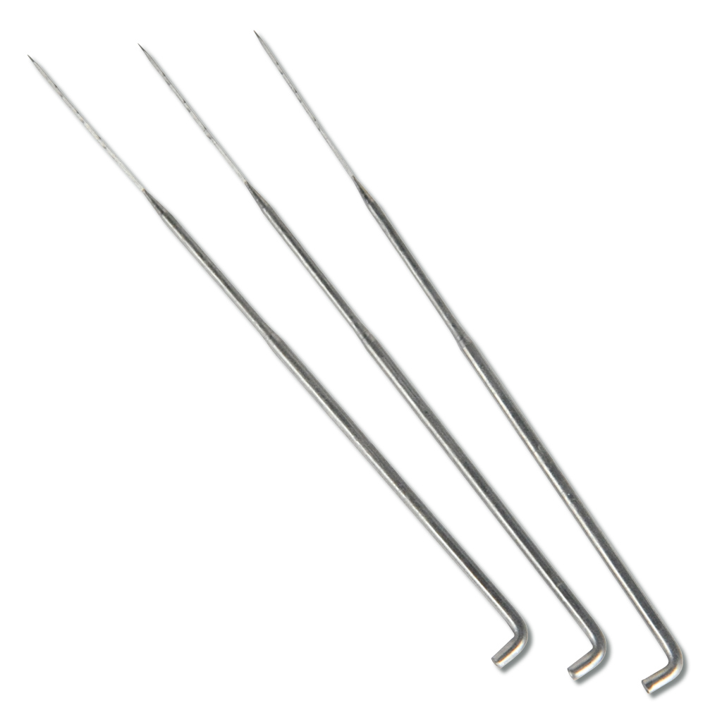 Filznadeln aus Stahl, 3 Stück, 90 mm lang