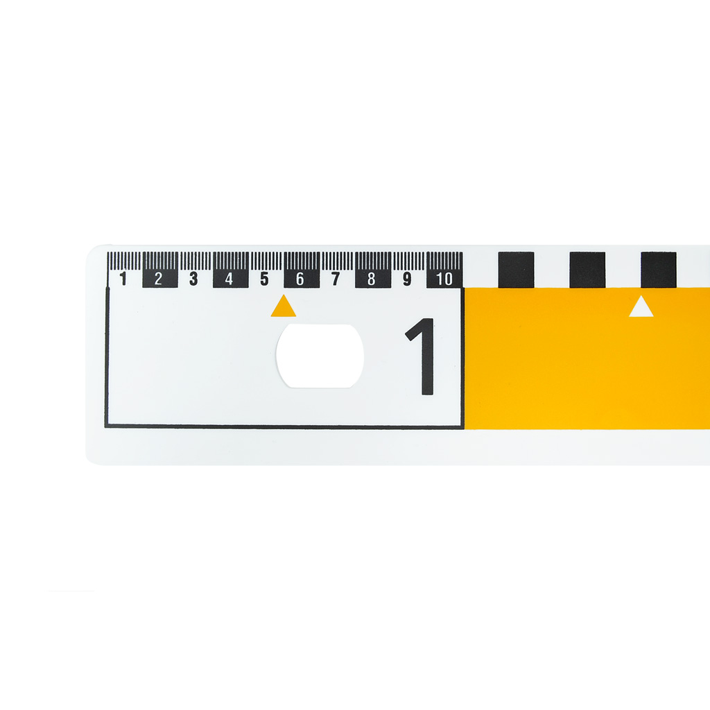 Lineal mit breiter dm-Teilung, Magnete auf Rückseite