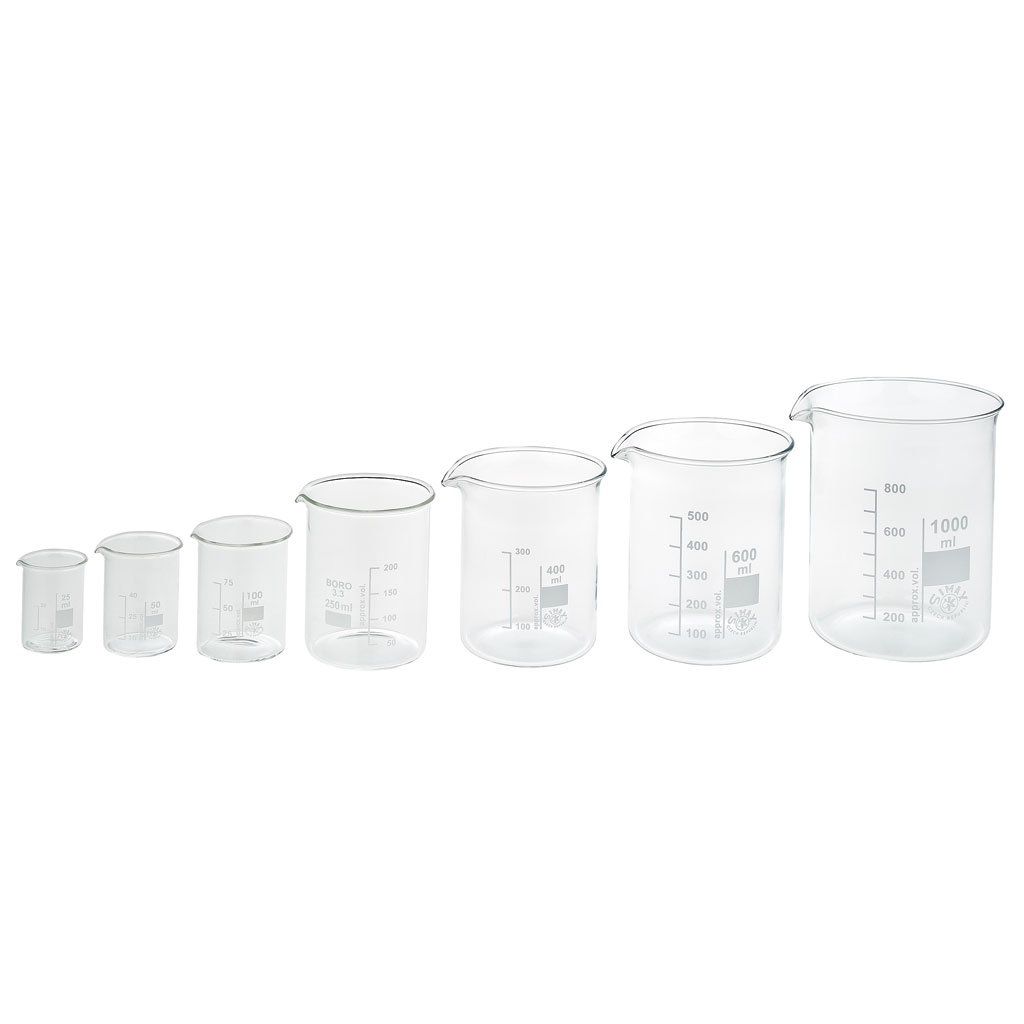 Becherglas, Borosilikatglas, niedrige Form, 1 Stück