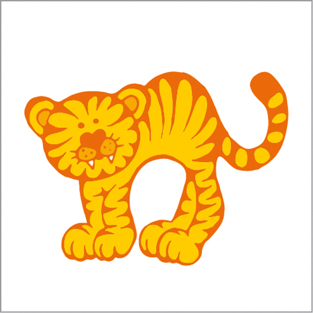 Erkennungsschilder Tiere Aufkleber