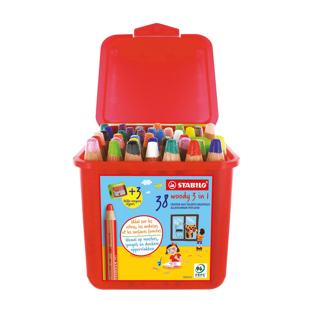 Stabilo® Woody 3 in 1 in 38er-Box Stabilo® Woody 3 in 1 in 38er-Box