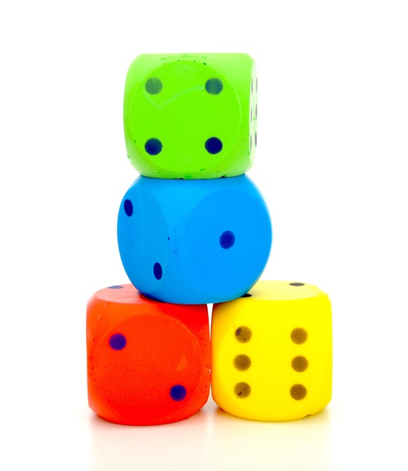 Schaumstoffwürfel, 4er-Set