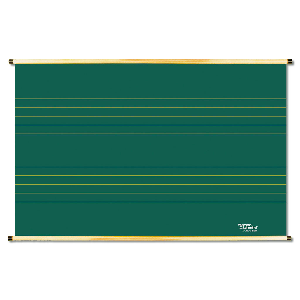 Notenrolltafel C, 130 x 100 cm, Linienabstand 5 cm