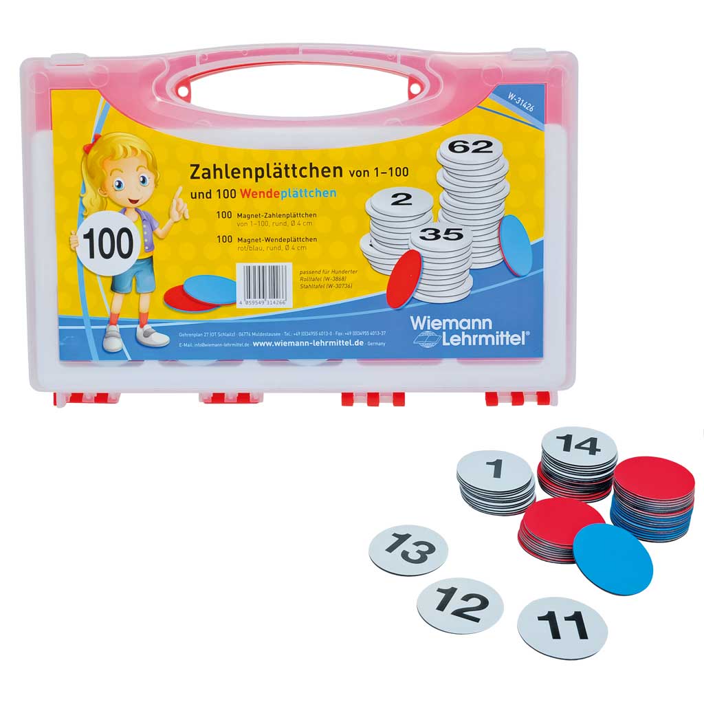 Zahlenplättchen 1–100