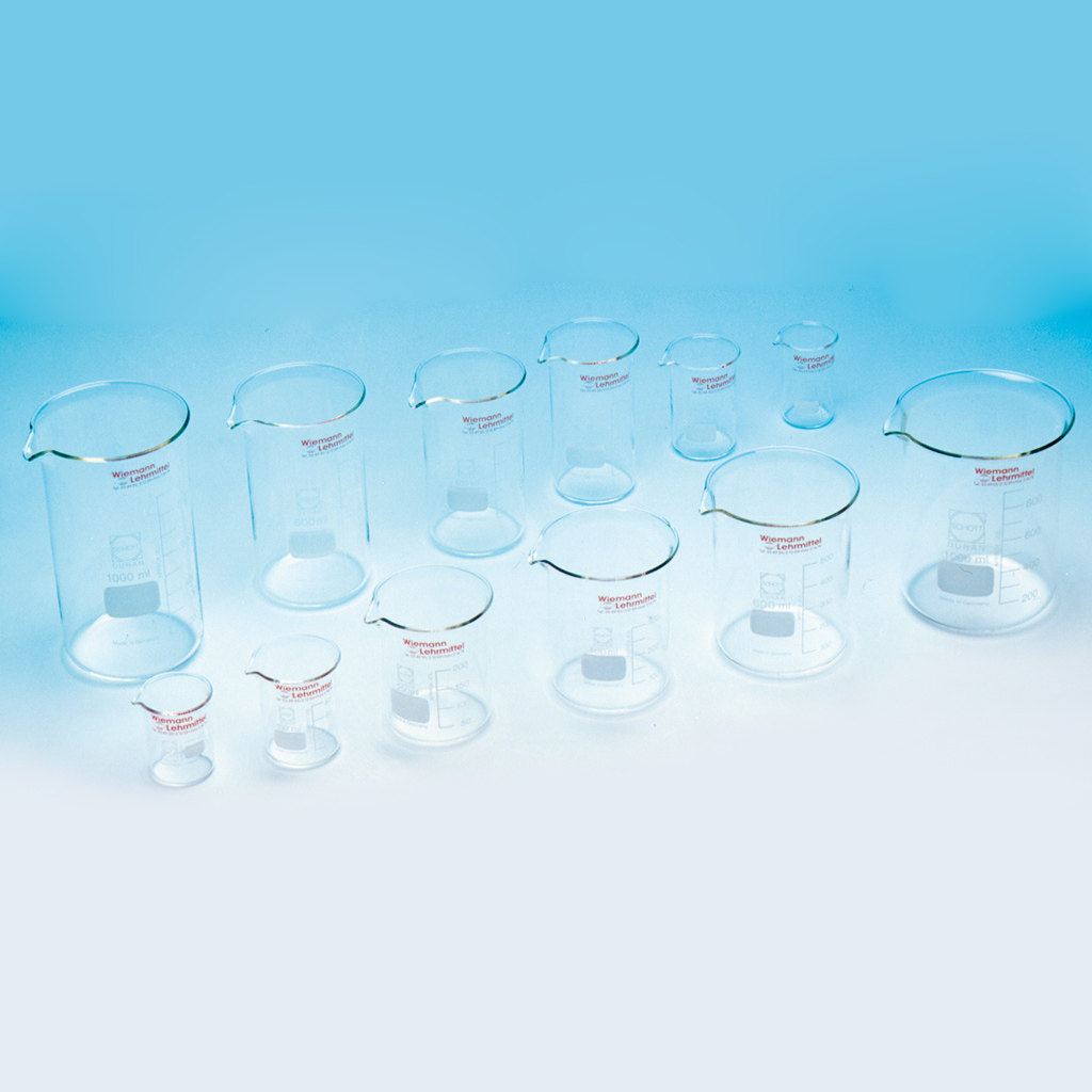 Becherglas, Duran, niedrige Form, 1 Stück
