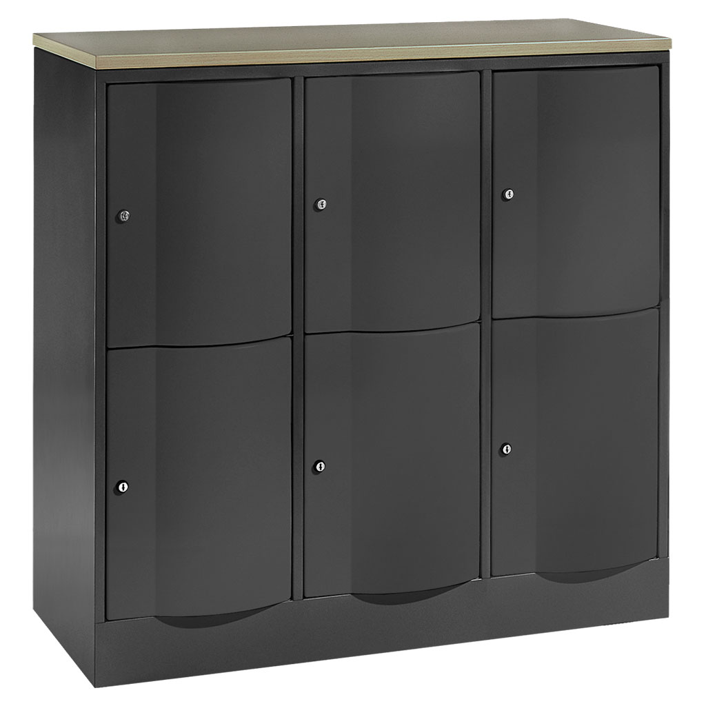 Großraum-Schließfachschrank, 3-reihig Großraum-Schließfachschrank, 3-reihig