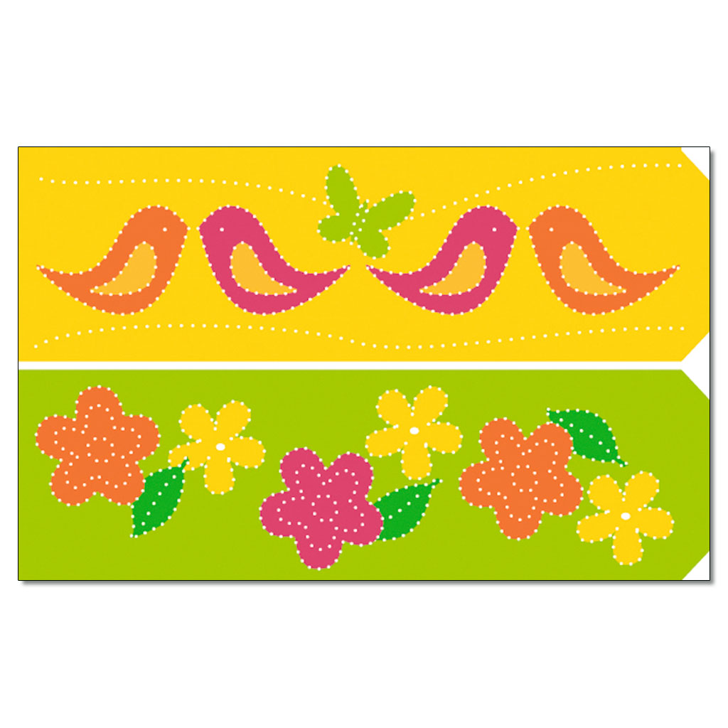 Prickellichter Bastelbogen Frühling, Windlichter