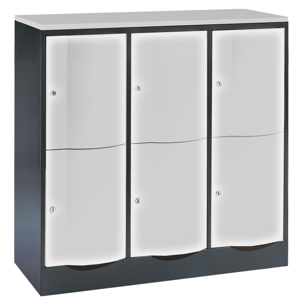 Großraum-Schließfachschrank, 3-reihig Großraum-Schließfachschrank, 3-reihig