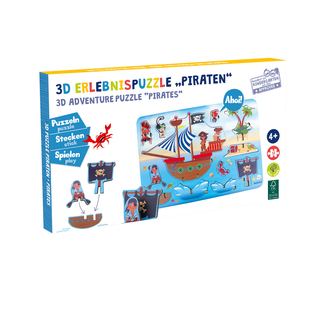 3D-Erlebnispuzzle Piraten