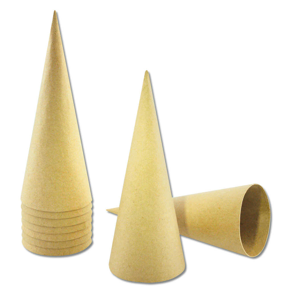Pappkegel, blanko, 20 Stück