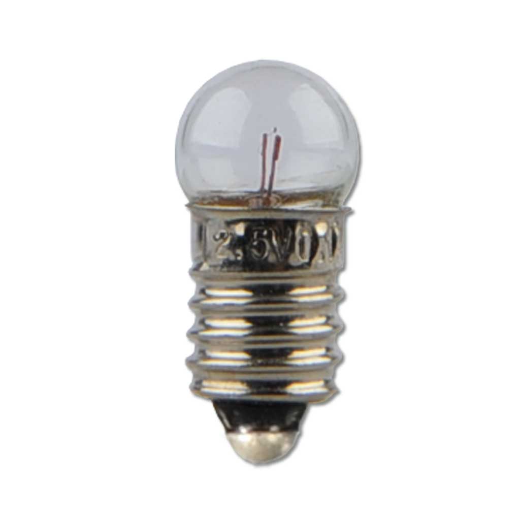 Glühlampe E 10 mit klaren Glaskolben, 10 Stück