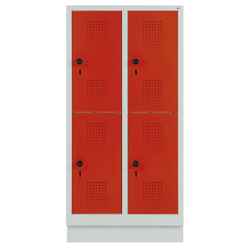 Garderobenschrank, doppelstöckig Garderobenschrank, doppelstöckig