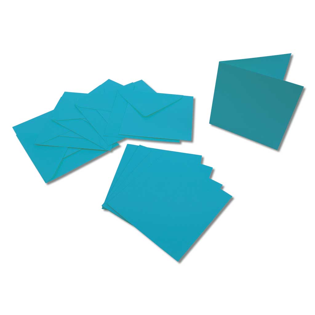 Passepartout-Karten, quadratische Stanzung, 5 Stück