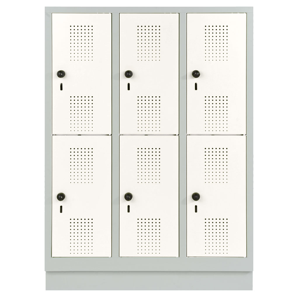 Garderobenschrank, doppelstöckig