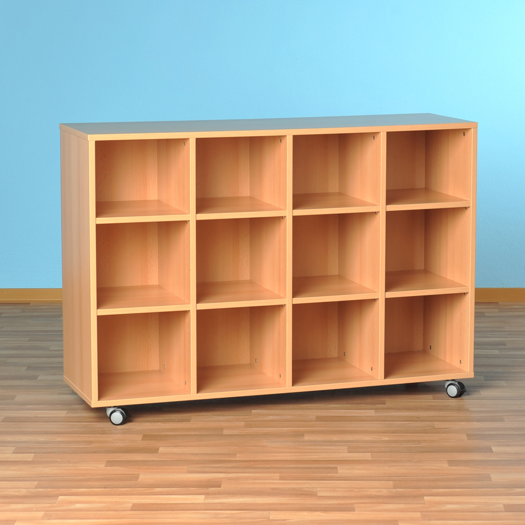 temp43464klassenzimmerregalklassenraumregalwO70LAfgl9pje Modulus® Klassenzimmer-Regal, 4-reihig, fahrbar oder feststehend