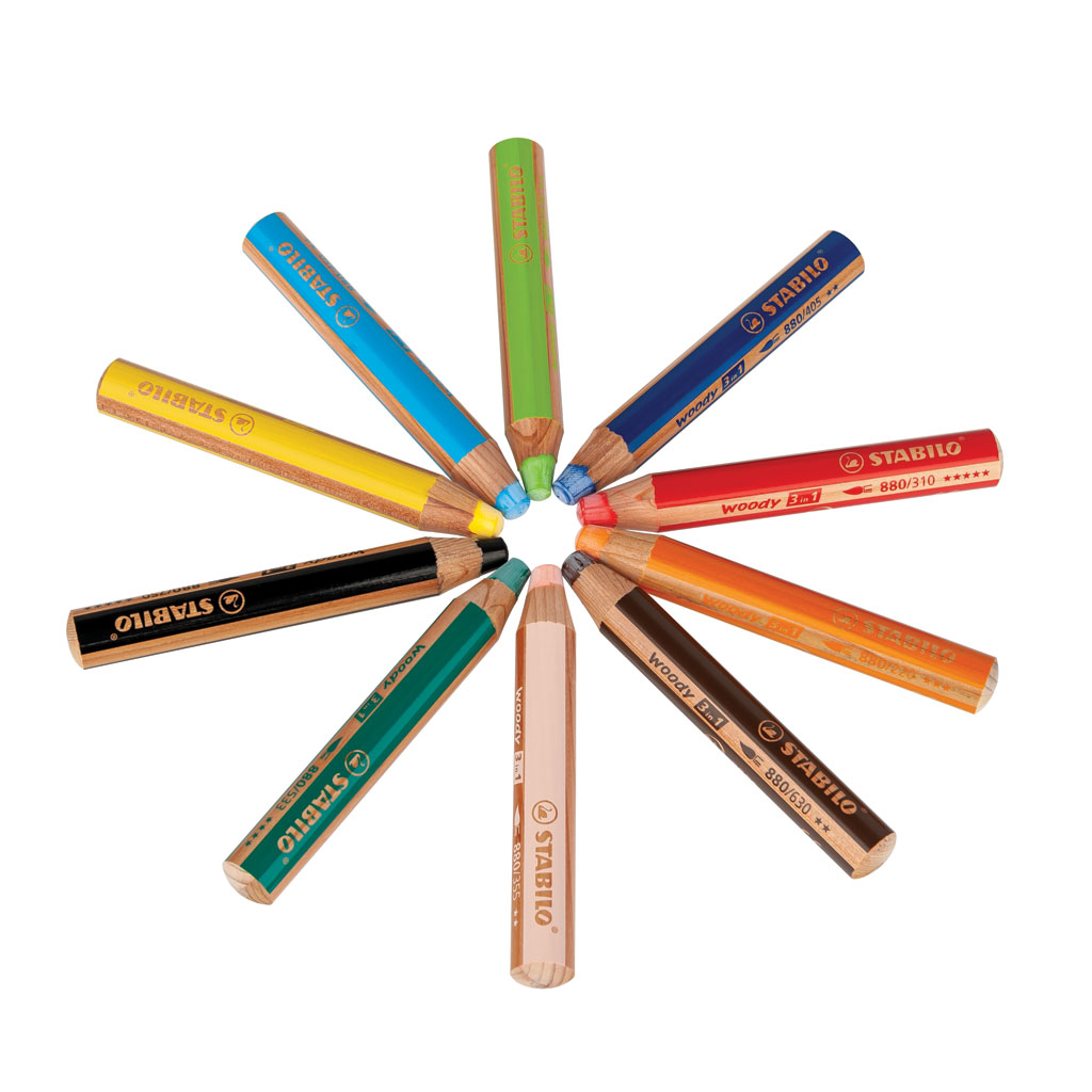 Stabilo® Woody 3 in 1, 10 Stifte Stabilo® Woody 3 in 1, 10 Stifte