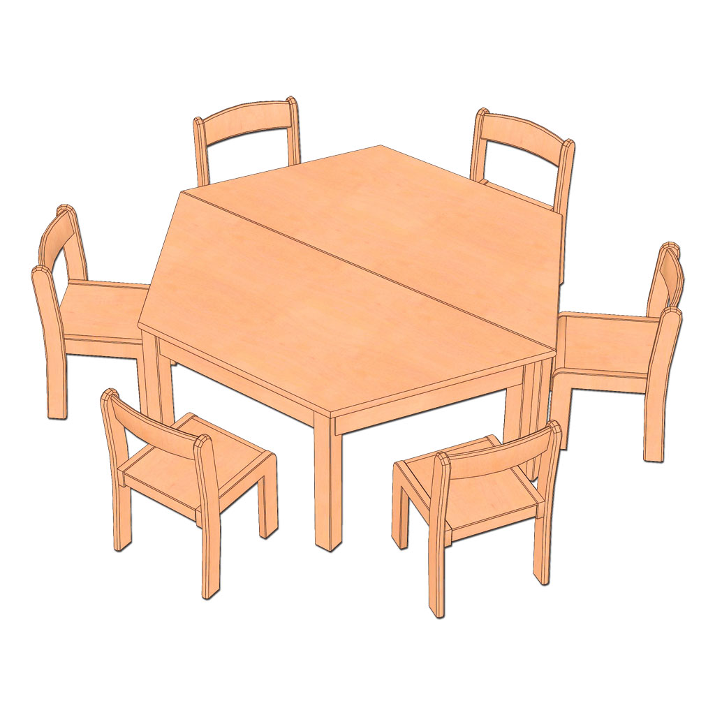 8-teiliges Möbel-Set Trapez