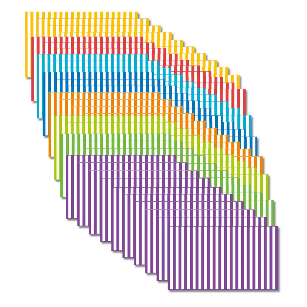 Fotokarton Gestreift 10 Bogen in verschiedenen Farben