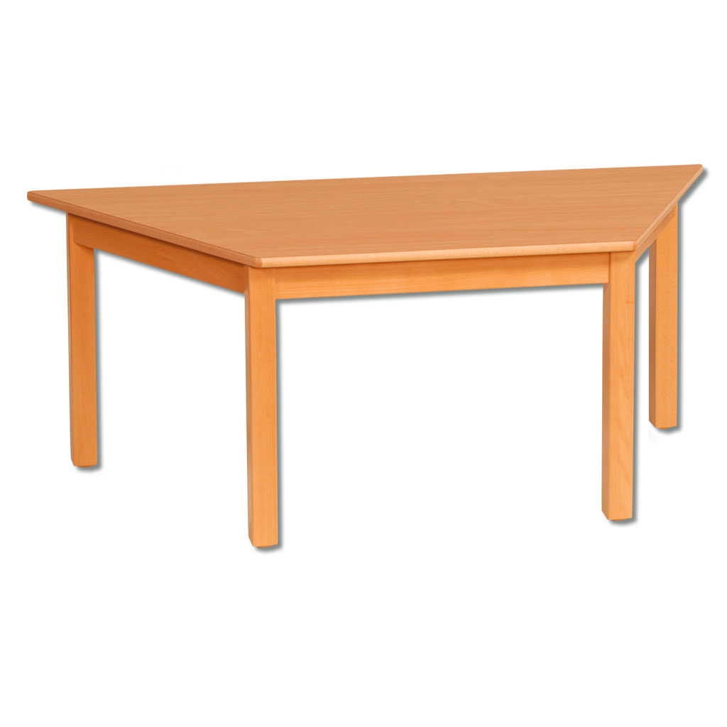 Trapeztisch aus Massivholz